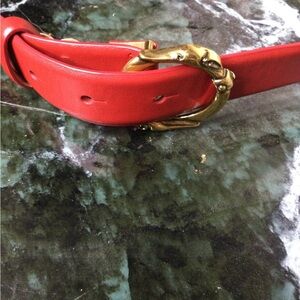 Trussardi red belt